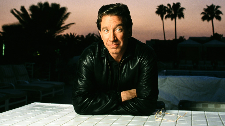 Tim Allen wearing a black jacket