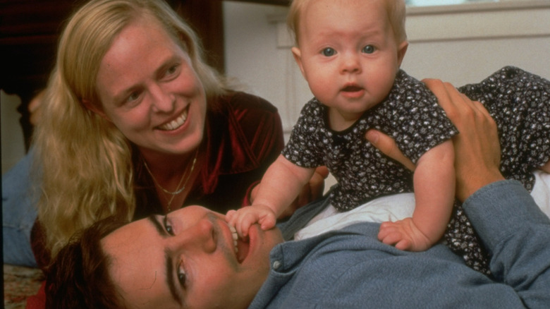 Peter Craig and first wife Amy Scattergood with daughter Isobel