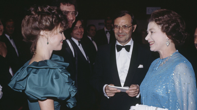 Sally Field meeting Queen Elizabeth II