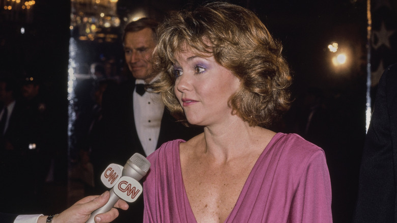Sally Field during a CNN interview