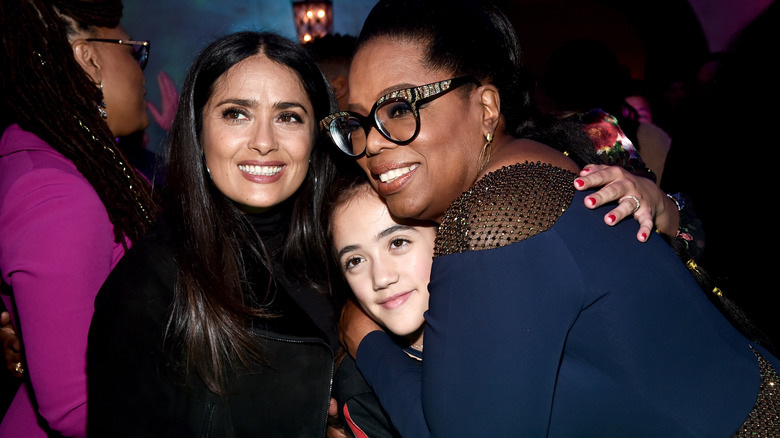Valentina Paloma Pinault with her mom and Oprah in 2018