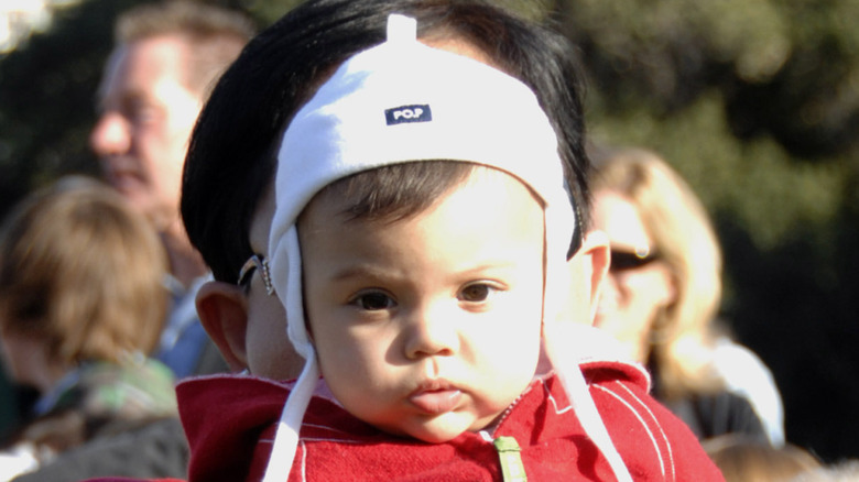 Sam Alexis Woods as a baby
