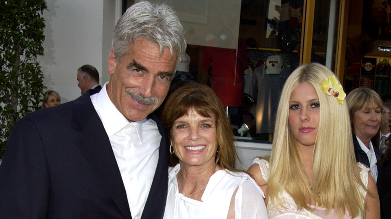 Sam Elliott and Katharine Ross pose with their daughter Cleo Rose