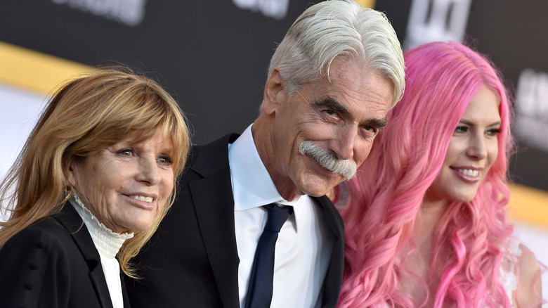 Sam Elliott with Katharine Ross and daughter Cleo