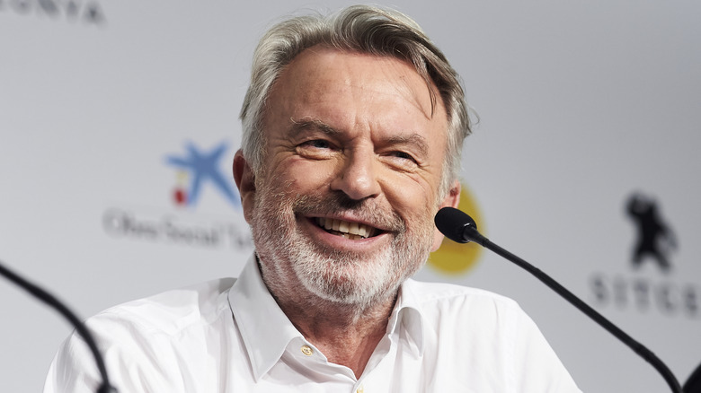 Sam Neill smiling