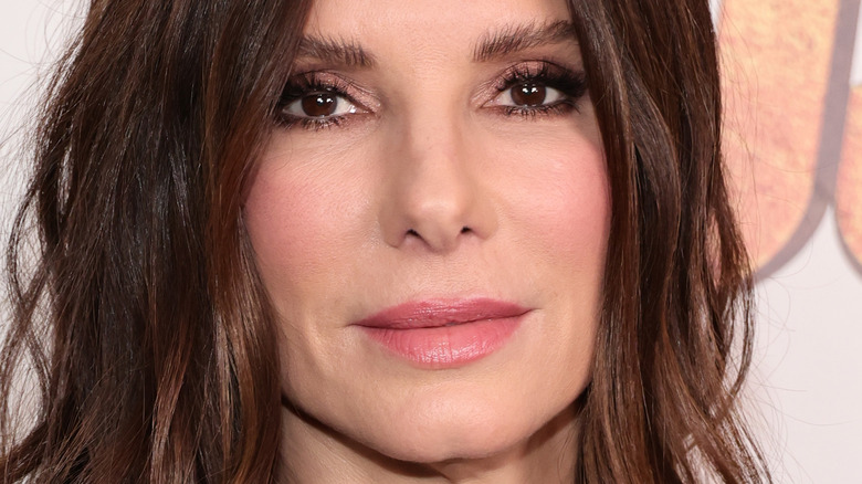 Sandra Bullock with a soft neutral expression
