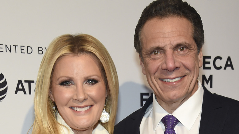 Sandra Lee and Andrew Cuomo smiling at event