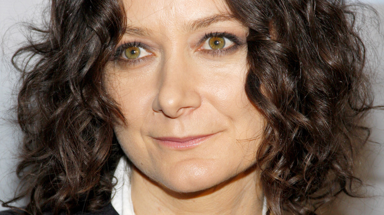 Sara Gilbert poses