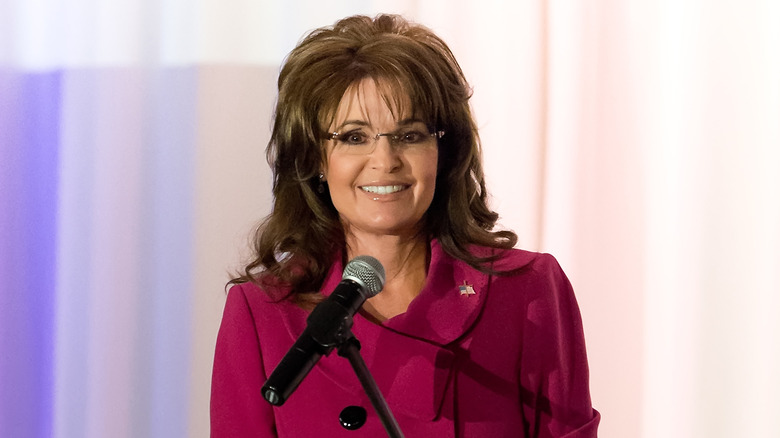 Sarah Palin on stage