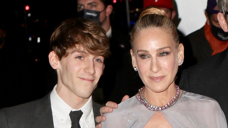 Sarah Jessica Parker with James Wilkie Broderick.