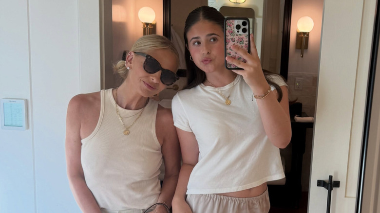 Charlotte Grace Prinze and her mom taking a selfie.