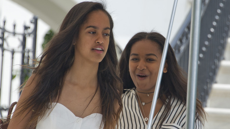 Malia and Sasha Obama