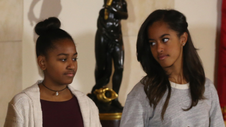 Sasha Obama and Malia Obama