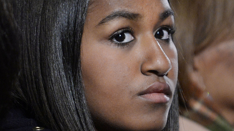 Sasha Obama at event