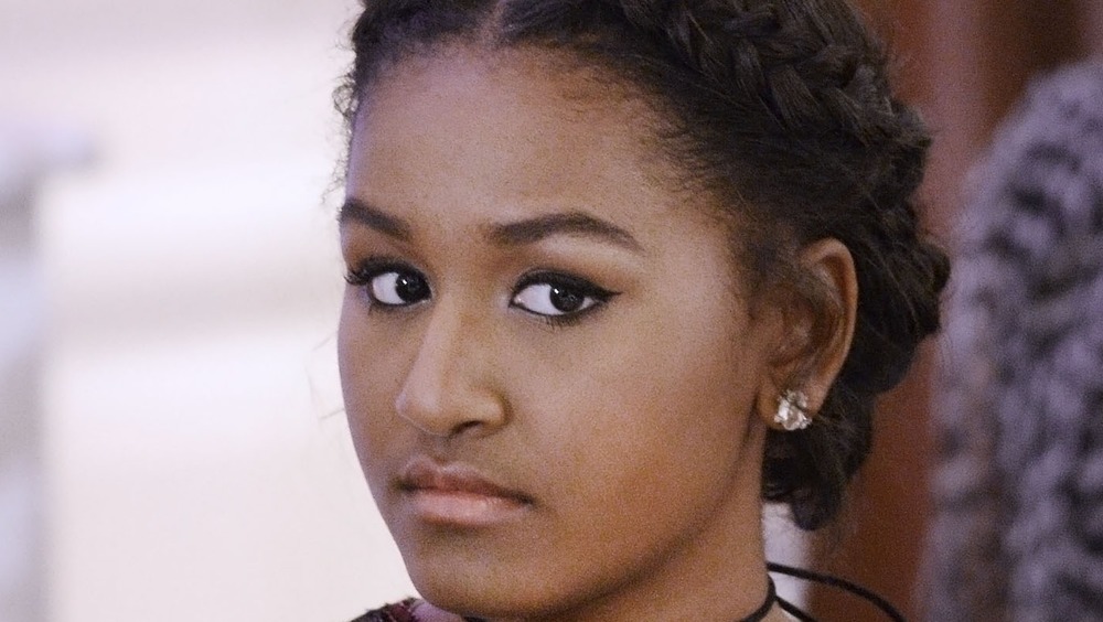 Sasha Obama closeup