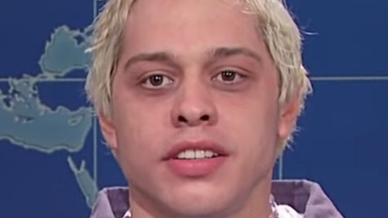 Pete Davidson talking on SNL