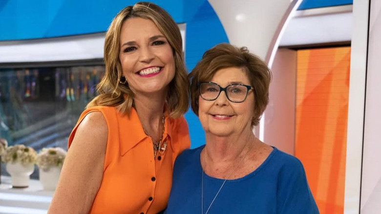 Savannah Guthrie posing with Nancy Guthrie.