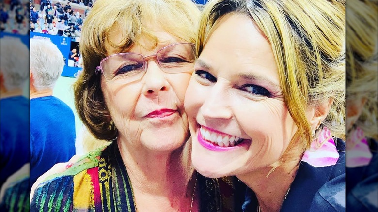 Savannah Guthrie smiling with Nancy Guthrie.