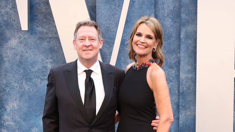 Savannah Guthrie and Michael Feldman formal