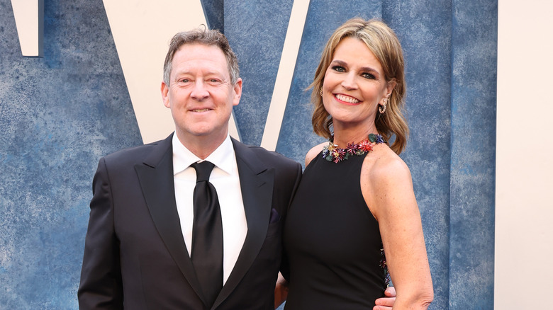 Savannah Guthrie and Michael Feldman formal