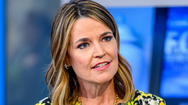 Savannah Guthrie conducting an interview