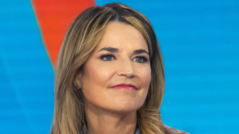 Savannah Guthrie working on the set of the 'Today Show'