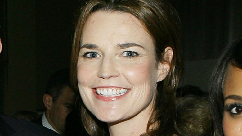 Savannah Guthrie smiling at the White House Correspondents Dinner in 2009