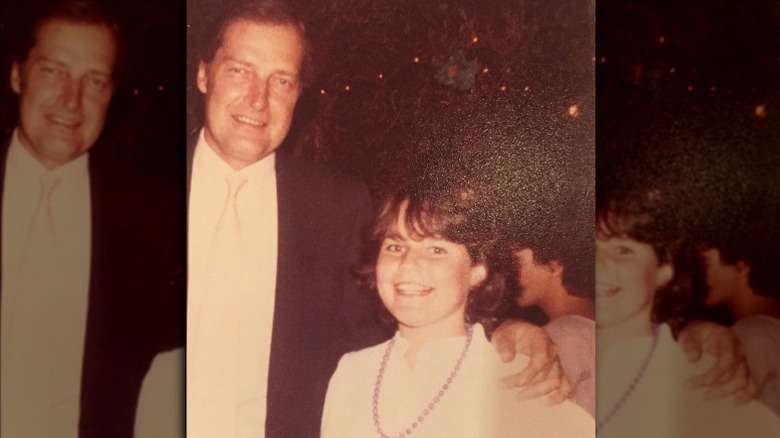 Savannah Guthrie smiling alongside her father in a throwback photo
