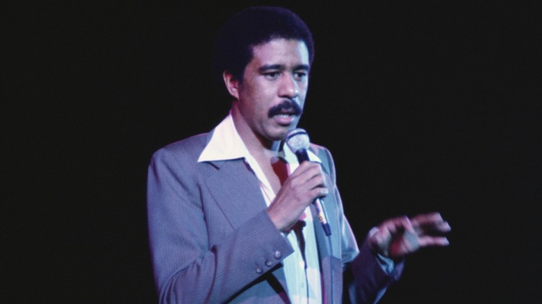 Richard Pryor performing on stage.