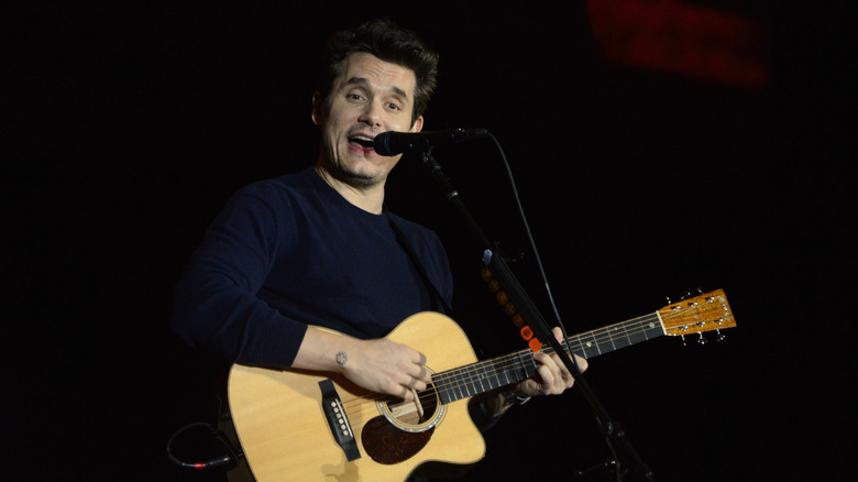 John Mayer performing