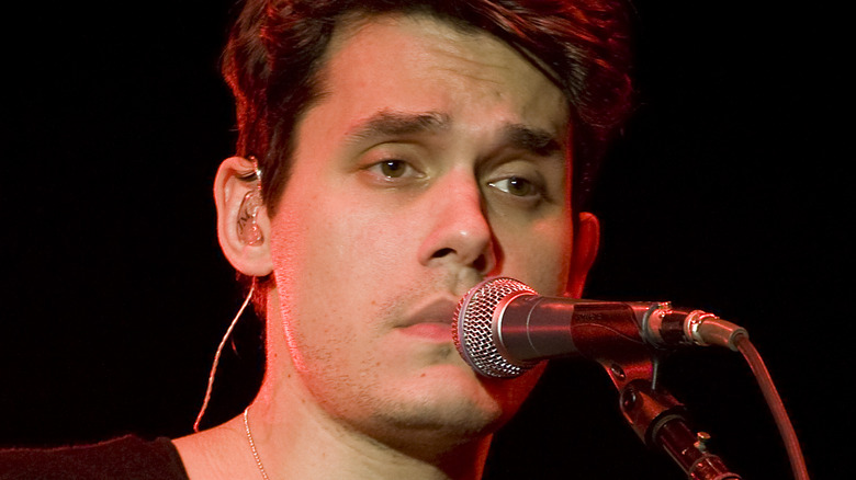 John Mayer performing