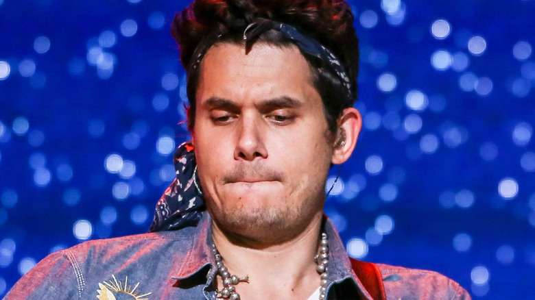 John Mayer performing