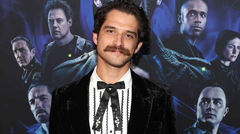 Tyler Posey with a mustache
