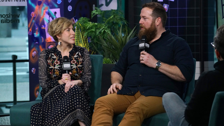 Erin Napier and Ben Napier attending Build Series to discuss the new season of 