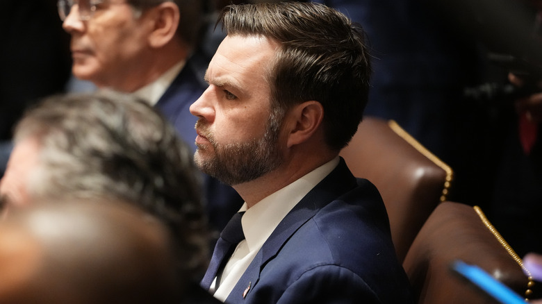 JD Vance at a cabinet meeting.