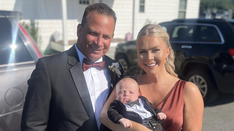 Karoline Leavitt with her husband and son