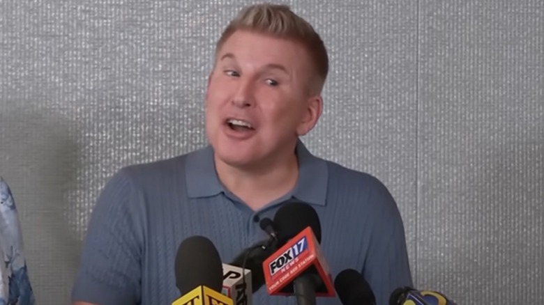 Todd Chrisley speaking at his press conference.