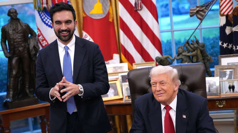 President Donald Trump meeting with New York City Mayor-elect Zohran Mamdani in the Oval Office of the White House