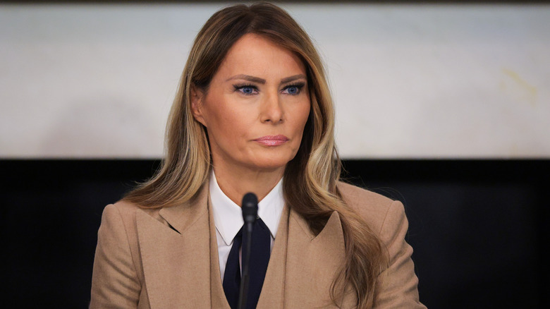 Melania Trump, pouting