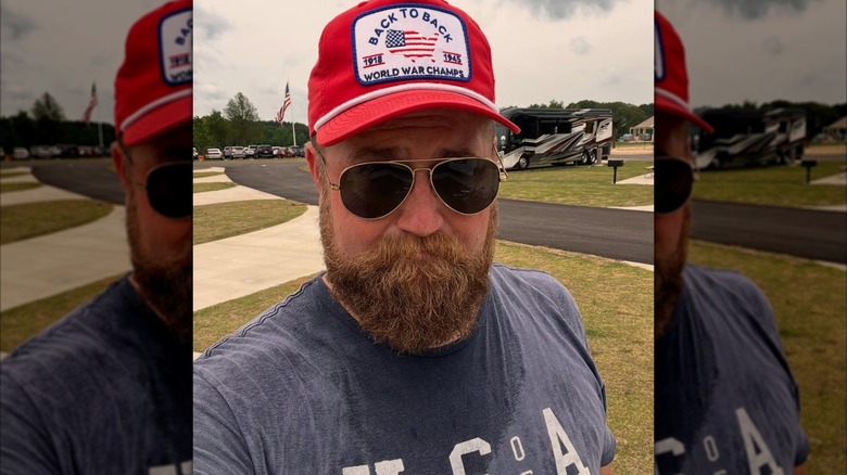 Ben Napier takes a selfie in sunglasses.