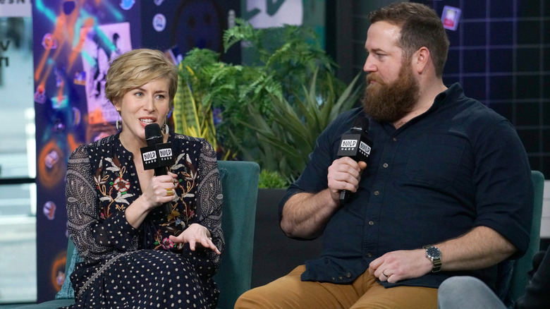 Ben and Erin lean at Build Studio in 2020