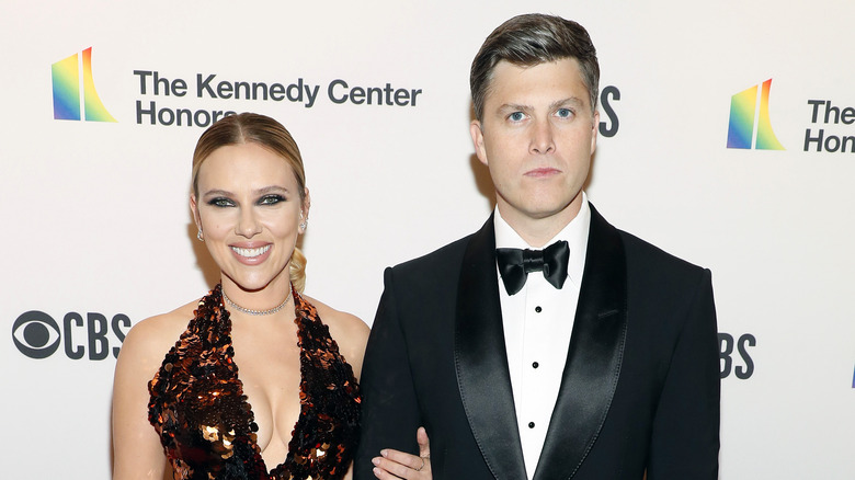 Scarlett Johansson and Colin Jost 