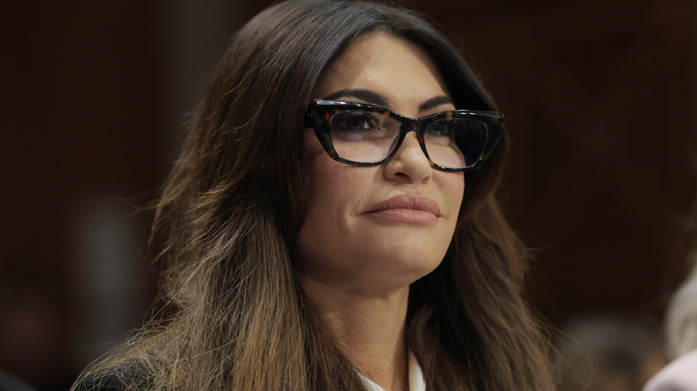 Kimberly Guilfoyle pictured at a Senate Foreign Relations Committee.