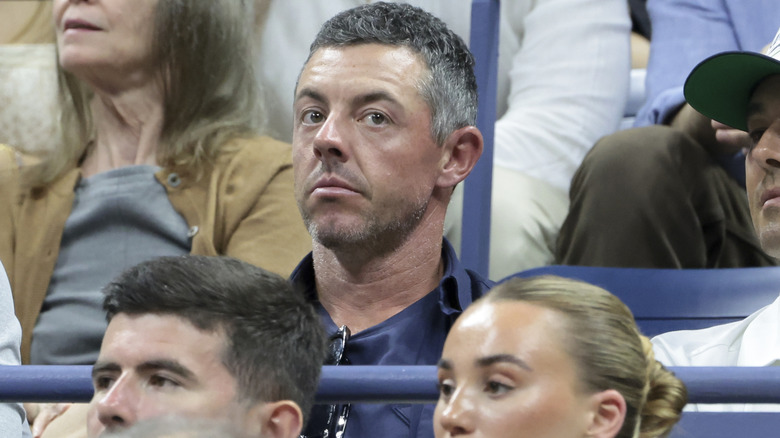 Rory McIlroy pictured in the crowd at the US Open.