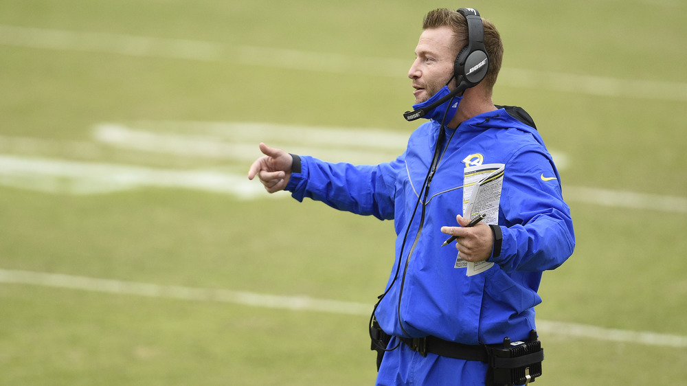 Sean McVay coaching The LA Rams 