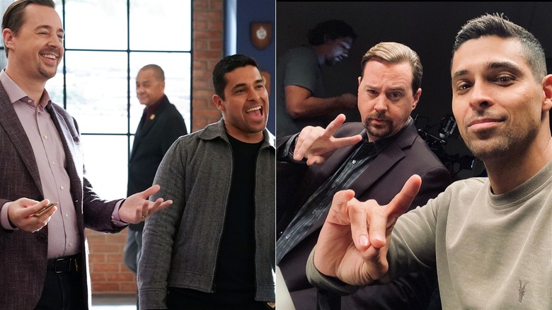 Sean Murray and Wilmer Valderrama smiling