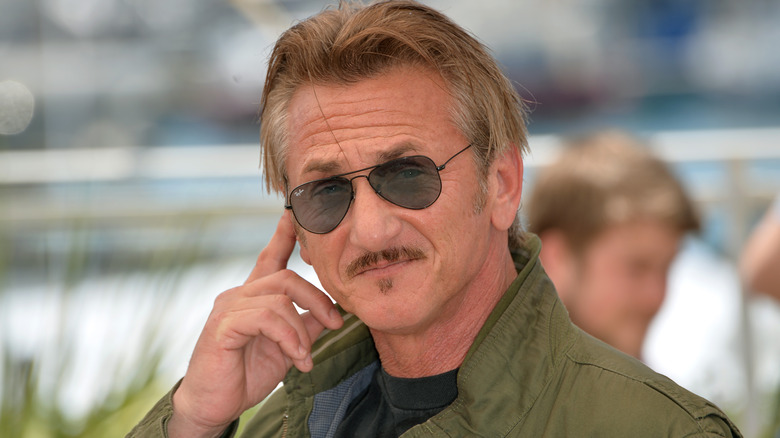 Sean Penn wearing sunglasses