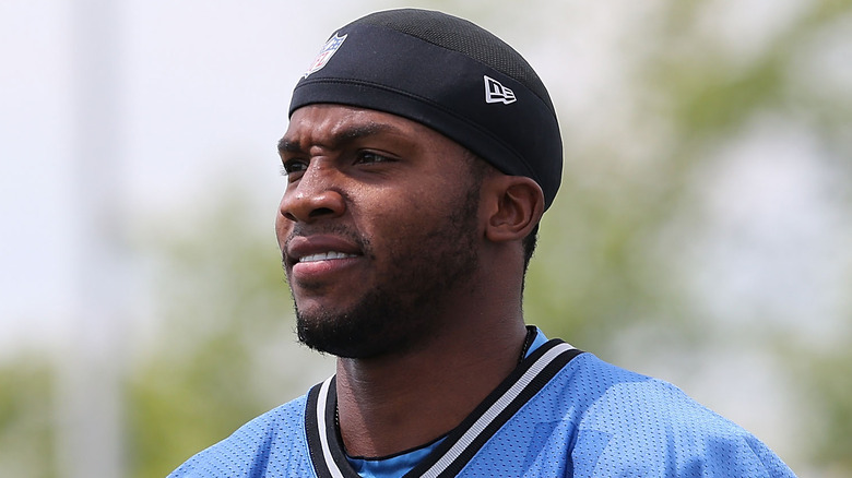 Ryan Broyles with helmet off