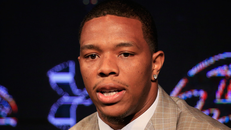 Ray Rice in a suit