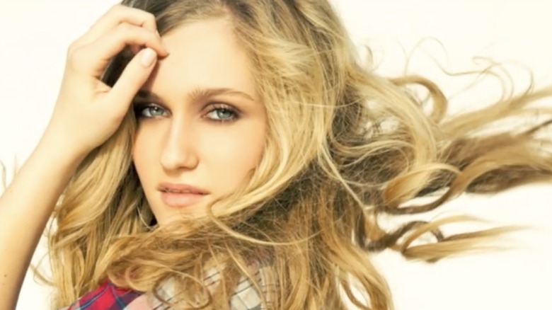 Maggie modeling for an editorial as a teen
